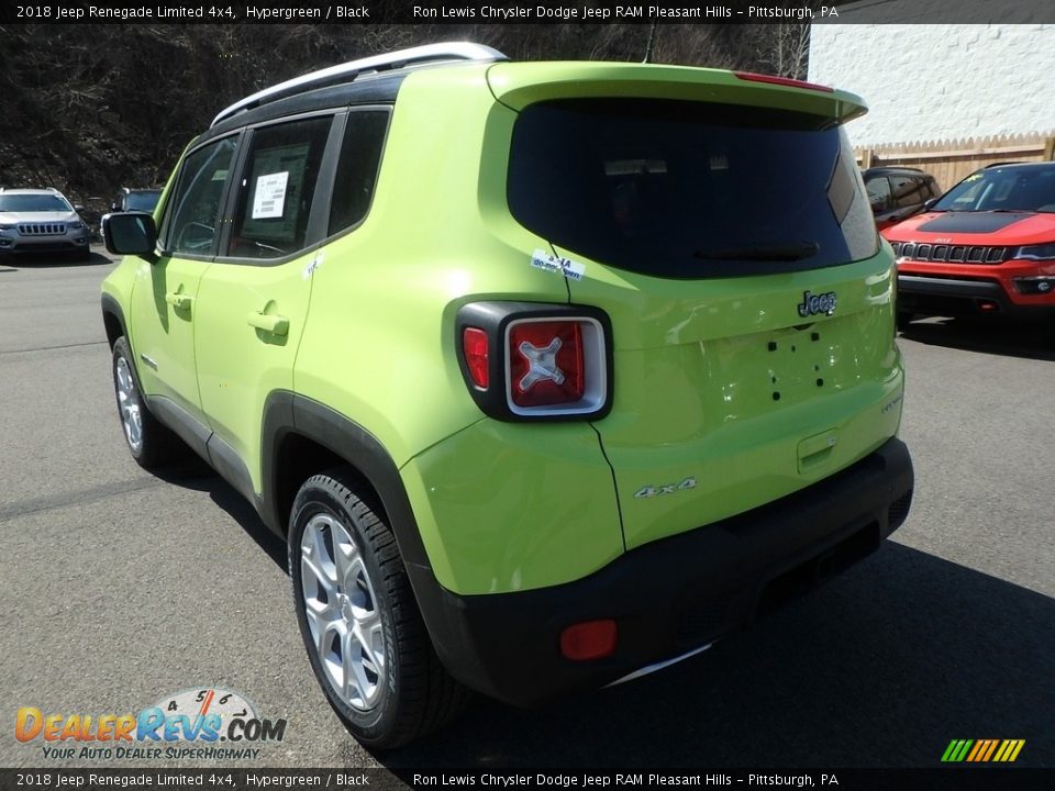 2018 Jeep Renegade Limited 4x4 Hypergreen / Black Photo #3