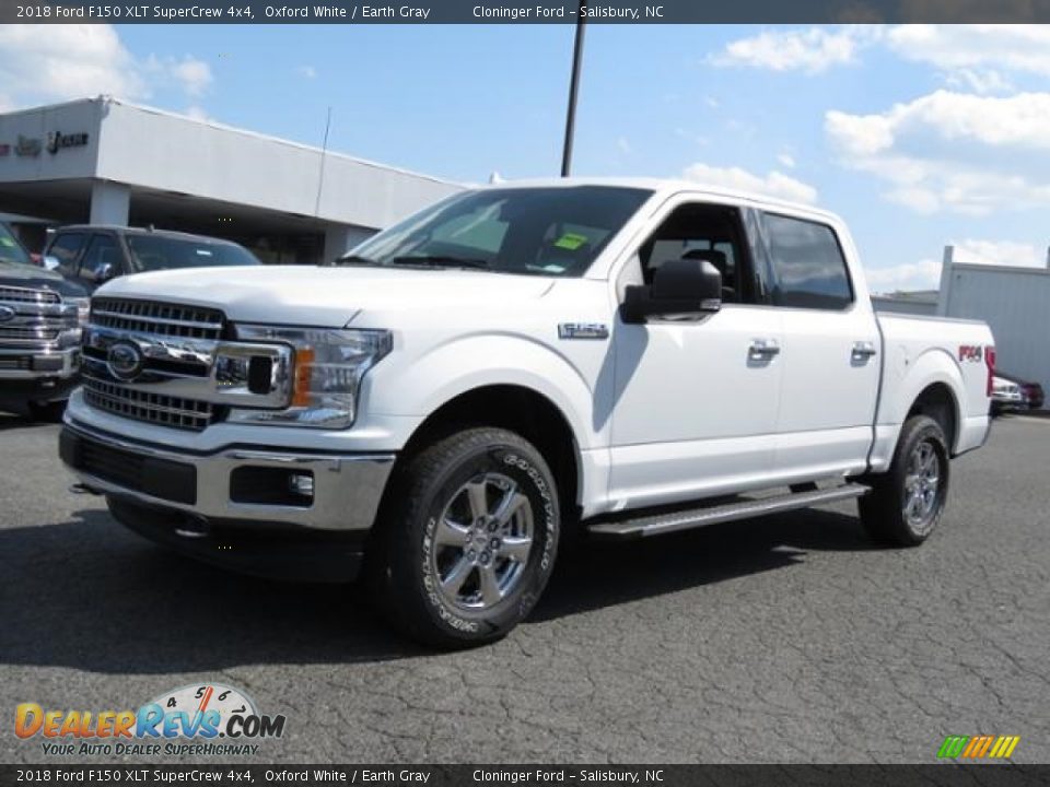 2018 Ford F150 XLT SuperCrew 4x4 Oxford White / Earth Gray Photo #6