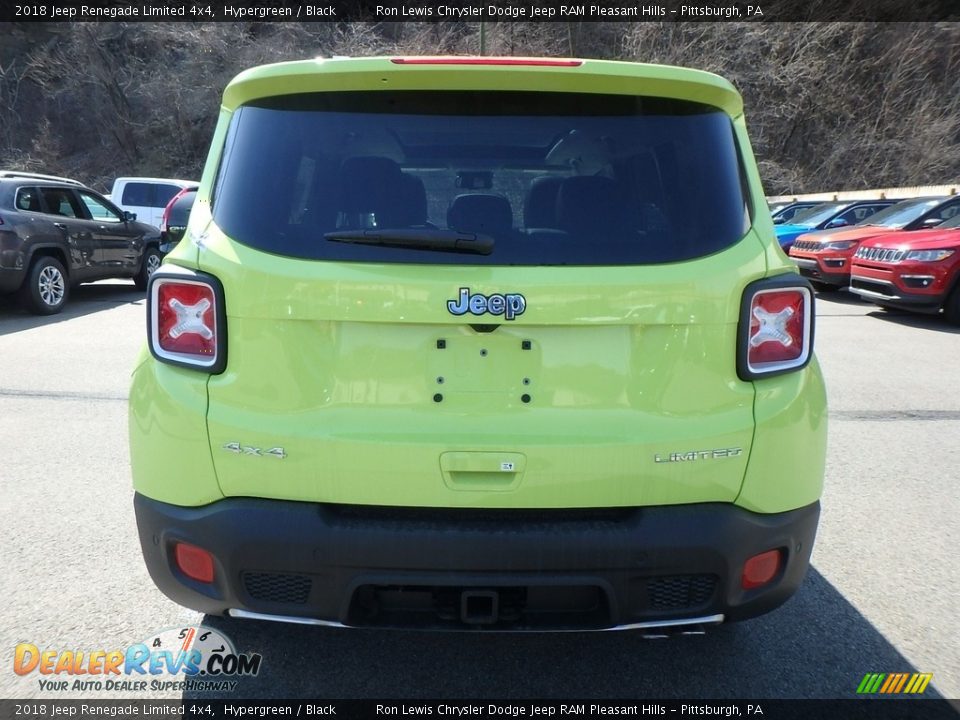 2018 Jeep Renegade Limited 4x4 Hypergreen / Black Photo #4