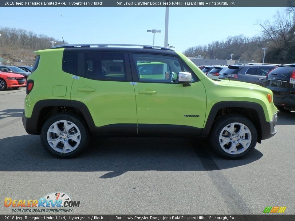 2018 Jeep Renegade Limited 4x4 Hypergreen / Black Photo #6