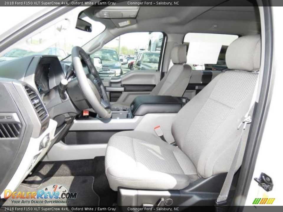 2018 Ford F150 XLT SuperCrew 4x4 Oxford White / Earth Gray Photo #11
