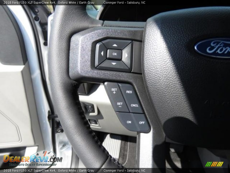 2018 Ford F150 XLT SuperCrew 4x4 Oxford White / Earth Gray Photo #15