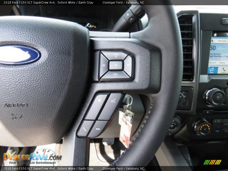 2018 Ford F150 XLT SuperCrew 4x4 Oxford White / Earth Gray Photo #16