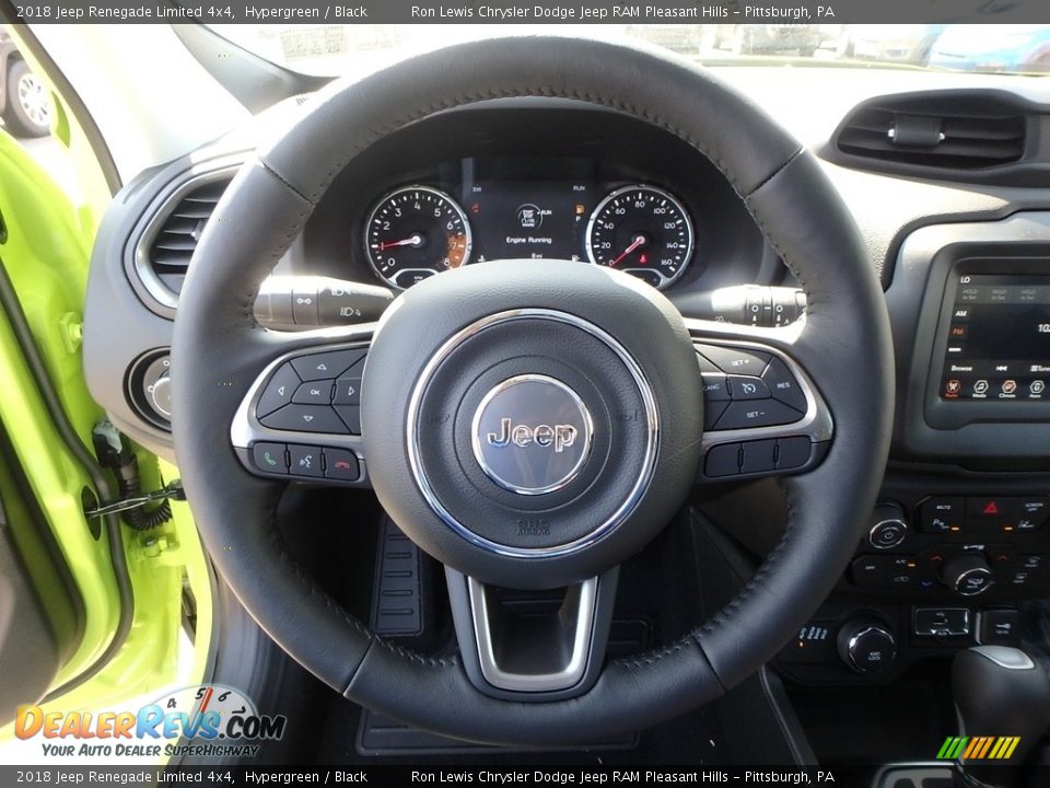 2018 Jeep Renegade Limited 4x4 Hypergreen / Black Photo #20