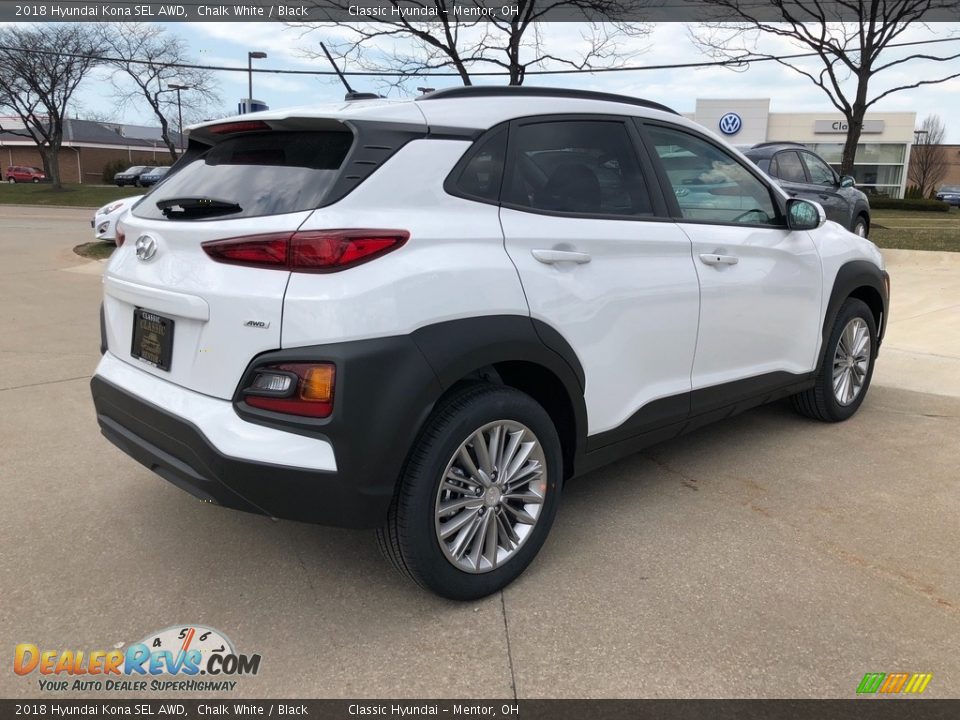 2018 Hyundai Kona SEL AWD Chalk White / Black Photo #2