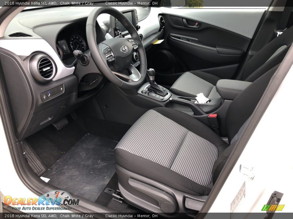 Gray Interior - 2018 Hyundai Kona SEL AWD Photo #4