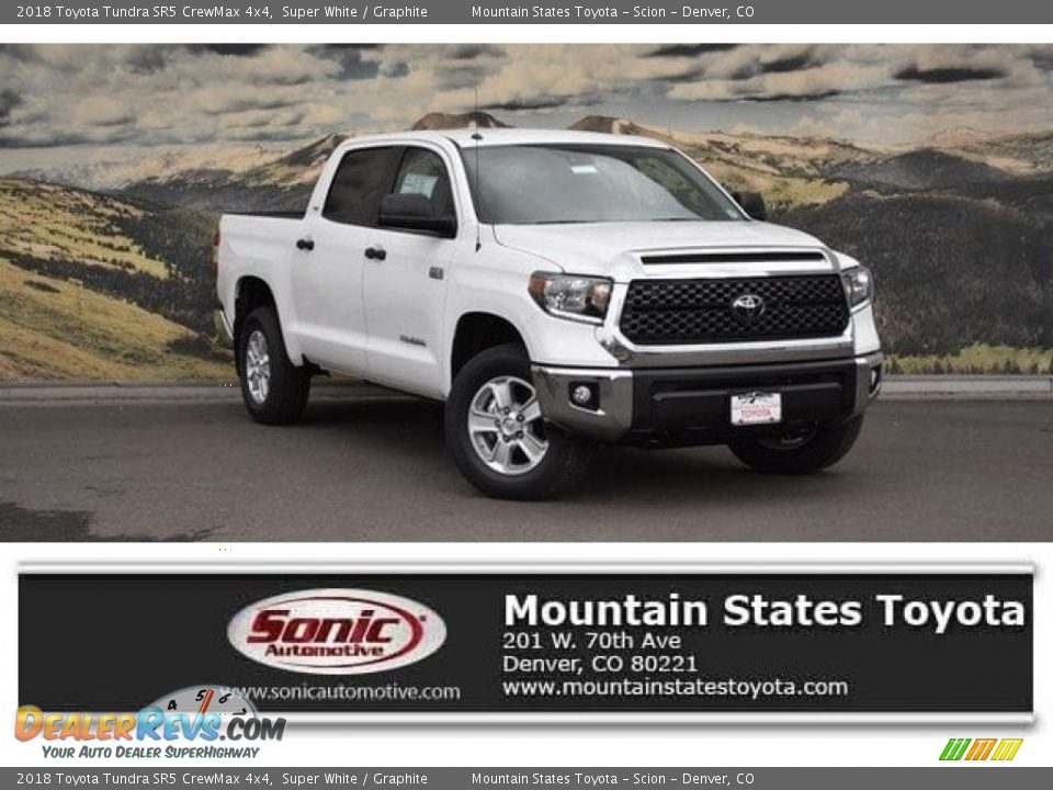 2018 Toyota Tundra SR5 CrewMax 4x4 Super White / Graphite Photo #1
