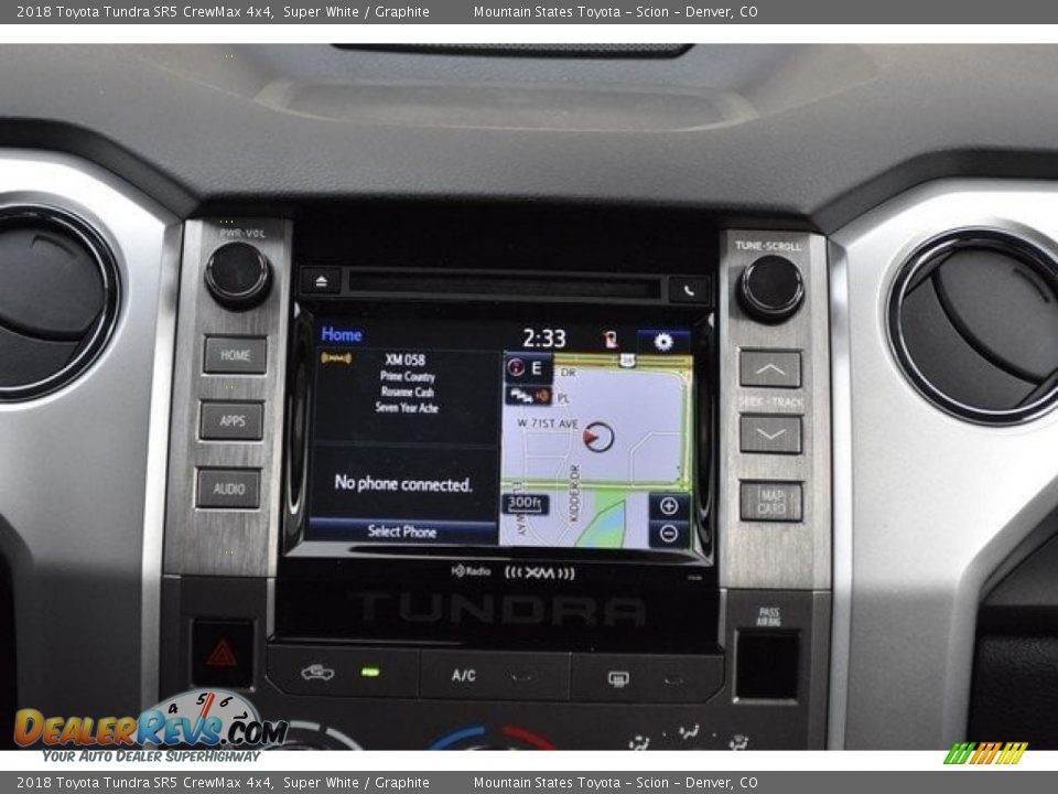 2018 Toyota Tundra SR5 CrewMax 4x4 Super White / Graphite Photo #9