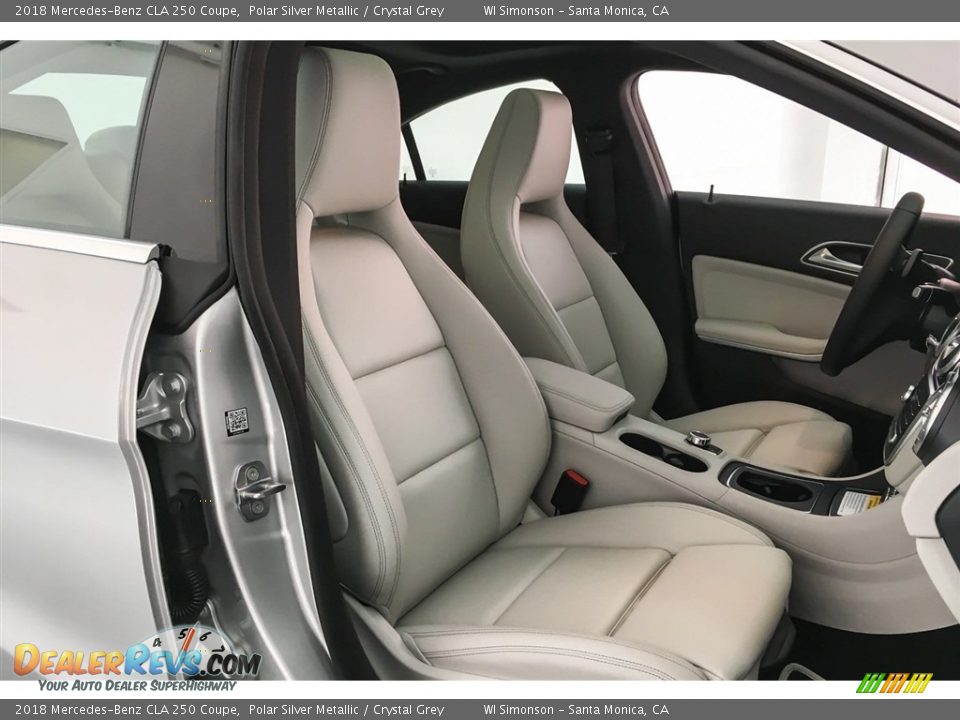 2018 Mercedes-Benz CLA 250 Coupe Polar Silver Metallic / Crystal Grey Photo #2