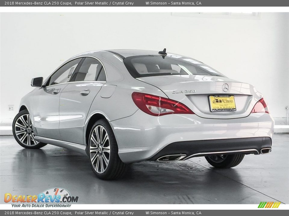 2018 Mercedes-Benz CLA 250 Coupe Polar Silver Metallic / Crystal Grey Photo #3