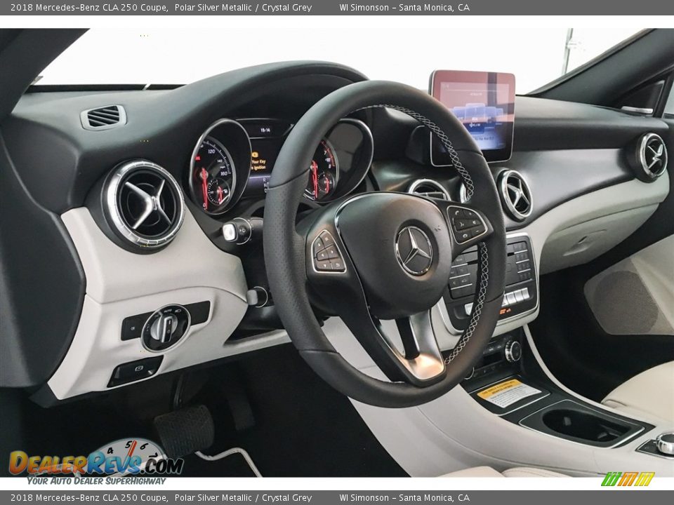 2018 Mercedes-Benz CLA 250 Coupe Polar Silver Metallic / Crystal Grey Photo #5