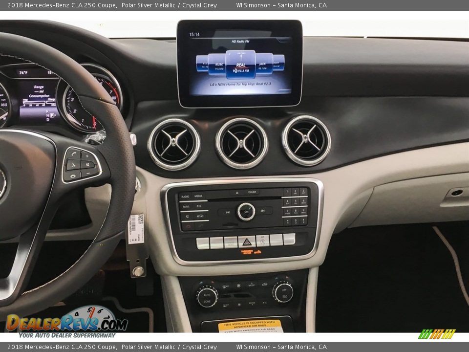 2018 Mercedes-Benz CLA 250 Coupe Polar Silver Metallic / Crystal Grey Photo #6
