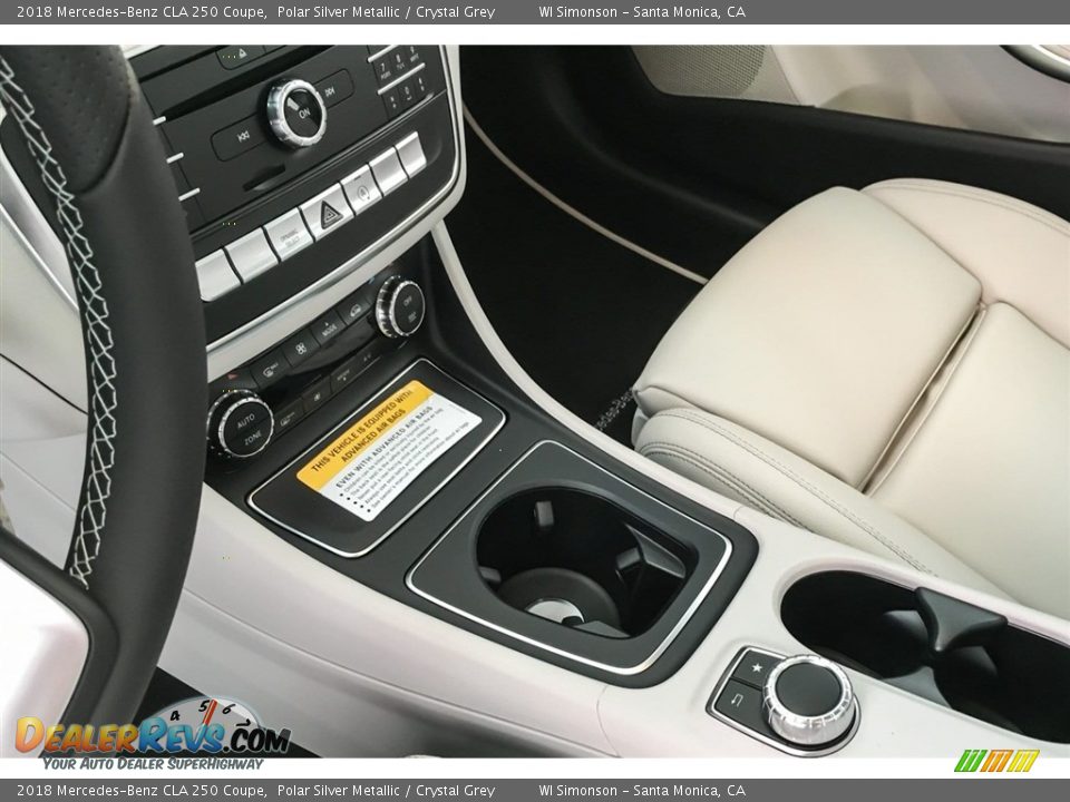2018 Mercedes-Benz CLA 250 Coupe Polar Silver Metallic / Crystal Grey Photo #7