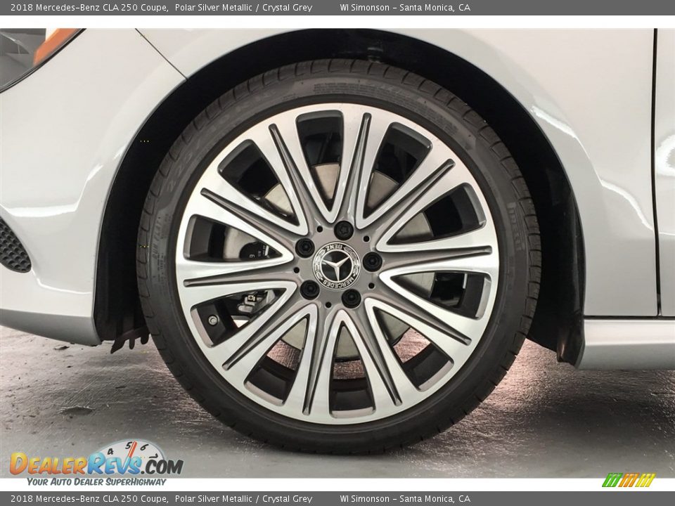 2018 Mercedes-Benz CLA 250 Coupe Polar Silver Metallic / Crystal Grey Photo #9