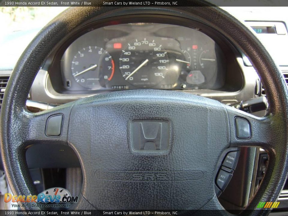 1993 Honda Accord EX Sedan Frost White / Blue Photo #19