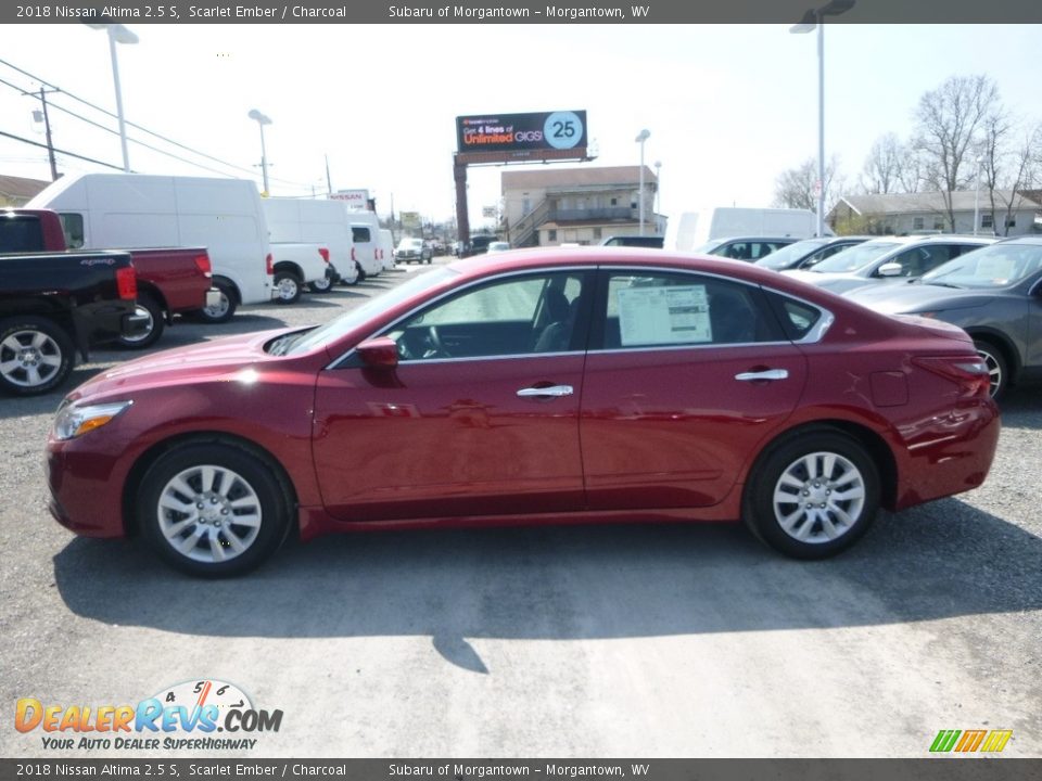 2018 Nissan Altima 2.5 S Scarlet Ember / Charcoal Photo #7