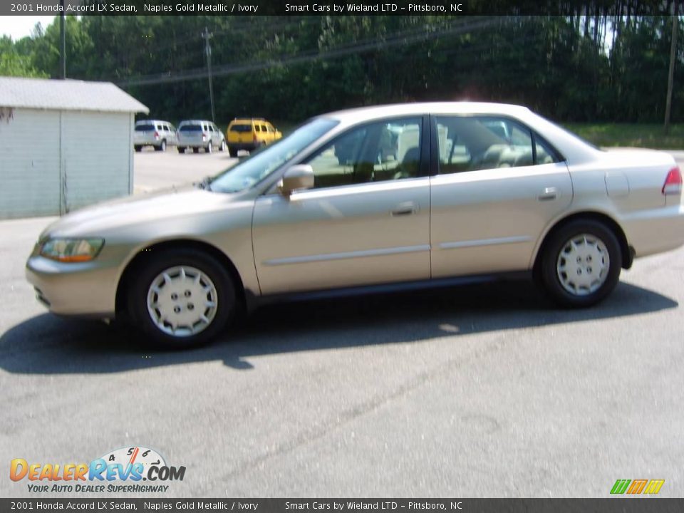 2001 Honda Accord LX Sedan Naples Gold Metallic / Ivory Photo #3