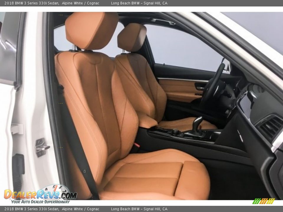 2018 BMW 3 Series 330i Sedan Alpine White / Cognac Photo #6