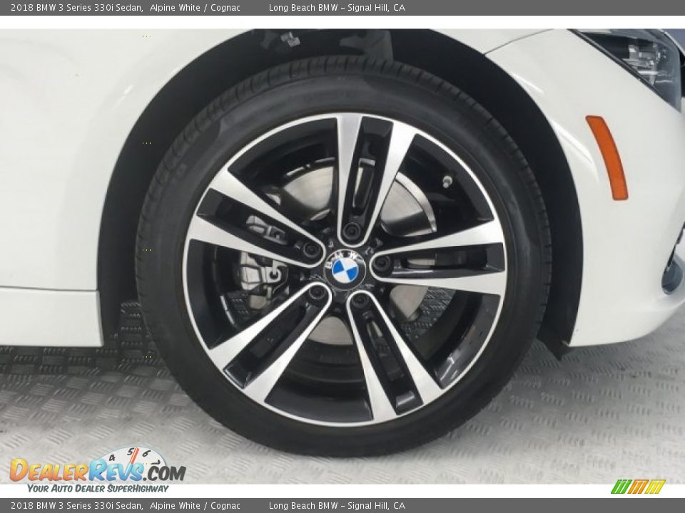 2018 BMW 3 Series 330i Sedan Alpine White / Cognac Photo #8