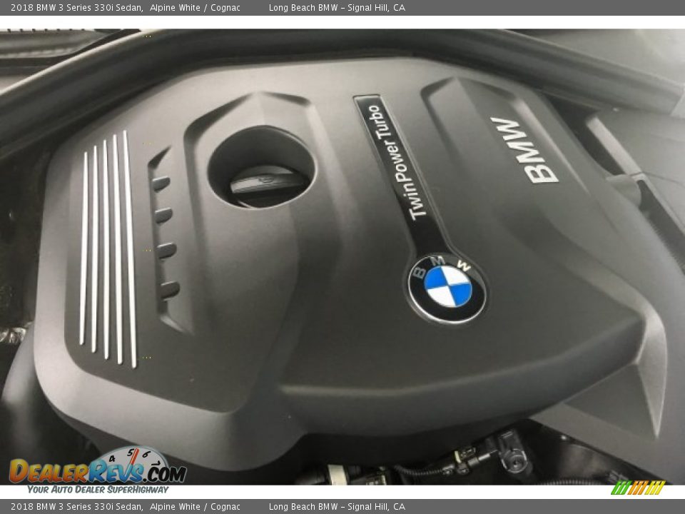 2018 BMW 3 Series 330i Sedan Alpine White / Cognac Photo #28