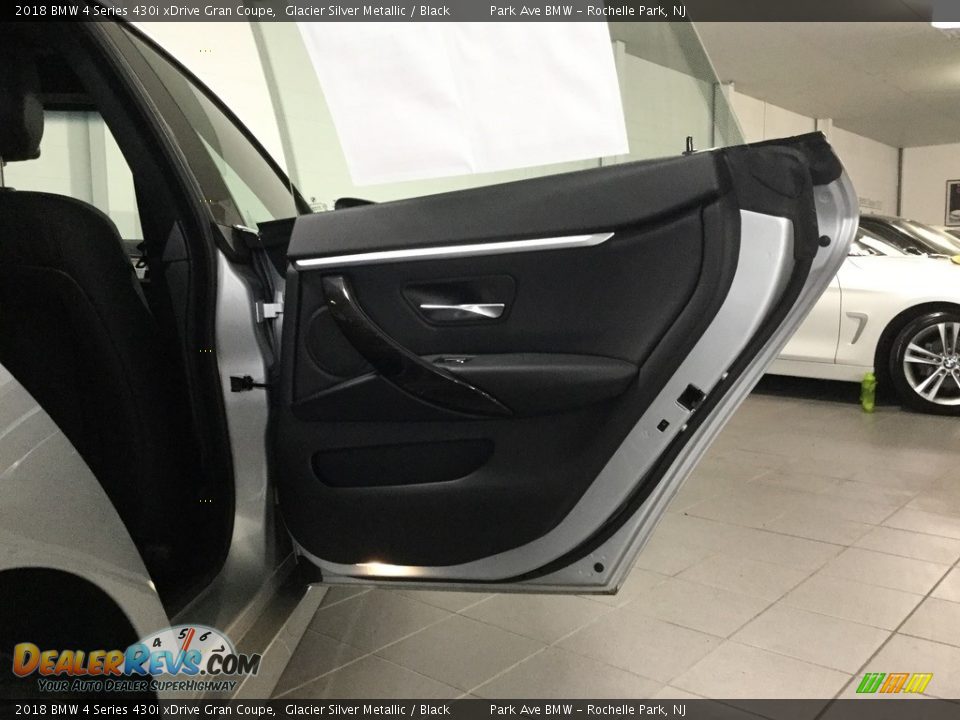 2018 BMW 4 Series 430i xDrive Gran Coupe Glacier Silver Metallic / Black Photo #18