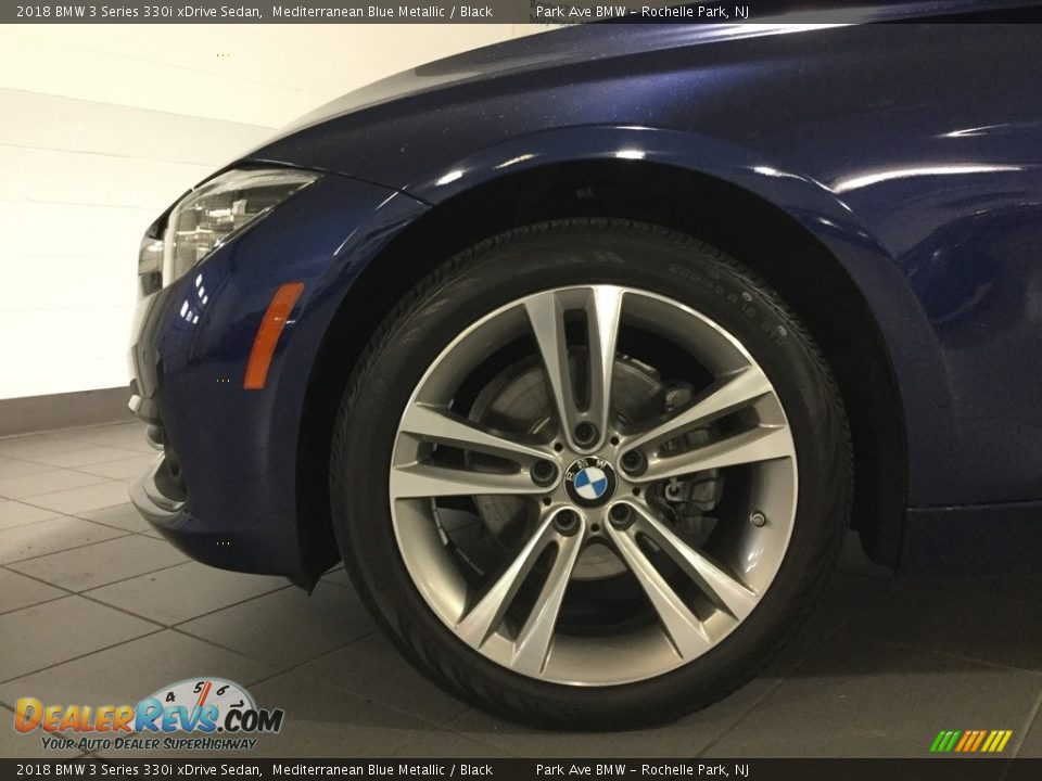 2018 BMW 3 Series 330i xDrive Sedan Mediterranean Blue Metallic / Black Photo #28