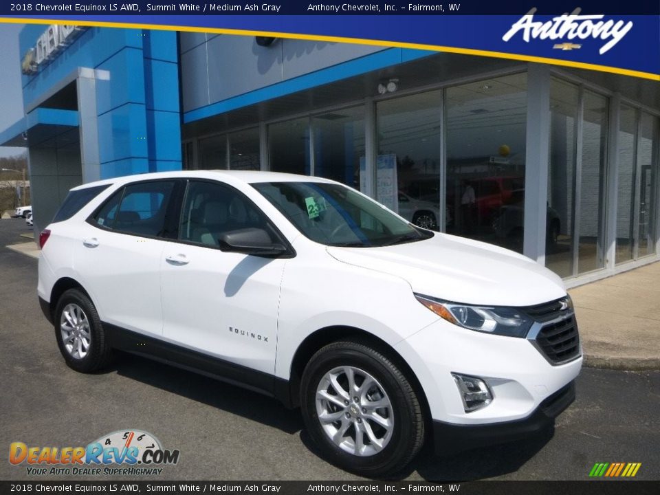 2018 Chevrolet Equinox LS AWD Summit White / Medium Ash Gray Photo #1