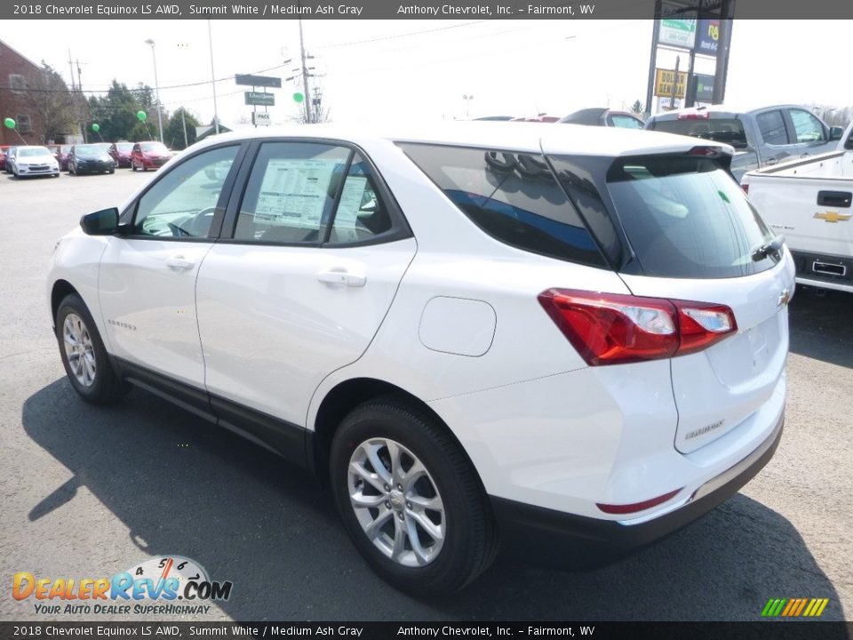 2018 Chevrolet Equinox LS AWD Summit White / Medium Ash Gray Photo #6