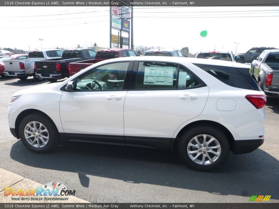 2018 Chevrolet Equinox LS AWD Summit White / Medium Ash Gray Photo #7