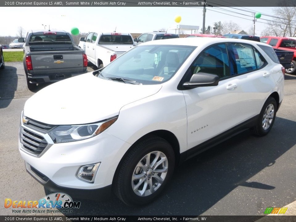 2018 Chevrolet Equinox LS AWD Summit White / Medium Ash Gray Photo #8
