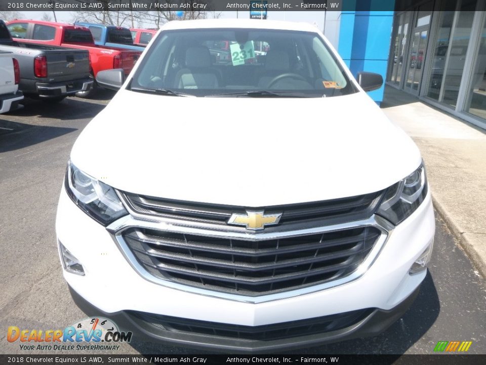 2018 Chevrolet Equinox LS AWD Summit White / Medium Ash Gray Photo #9