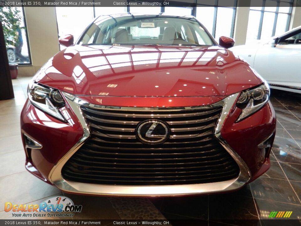 2018 Lexus ES 350 Matador Red Mica / Parchment Photo #1