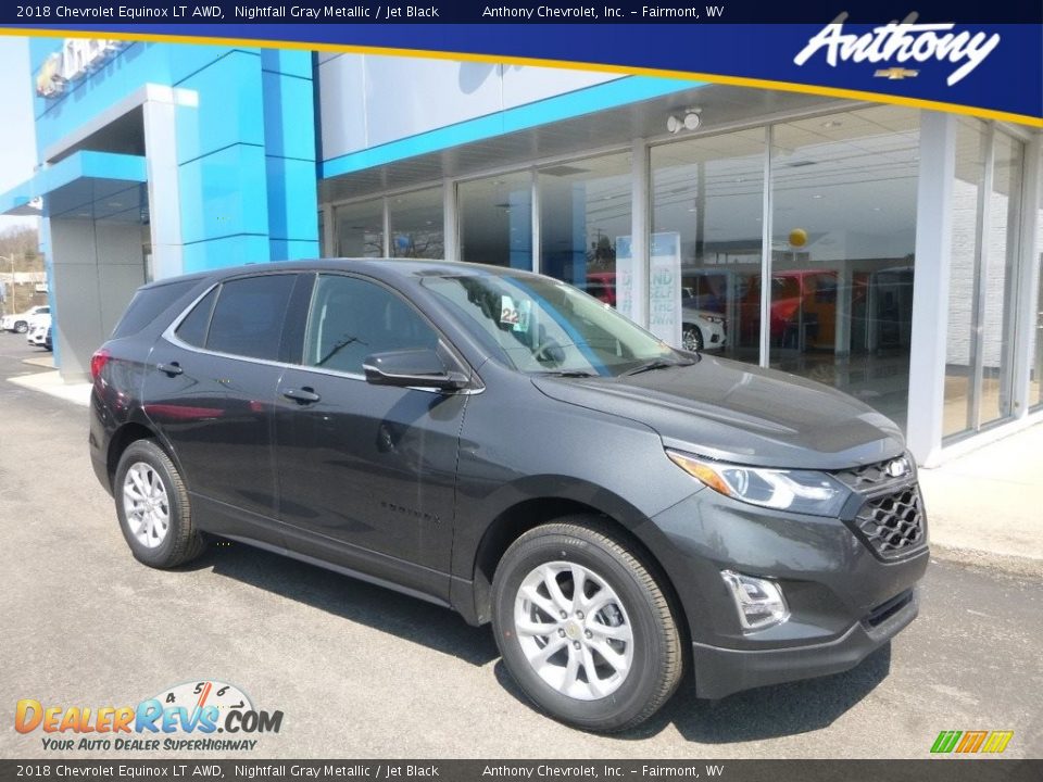 2018 Chevrolet Equinox LT AWD Nightfall Gray Metallic / Jet Black Photo #1