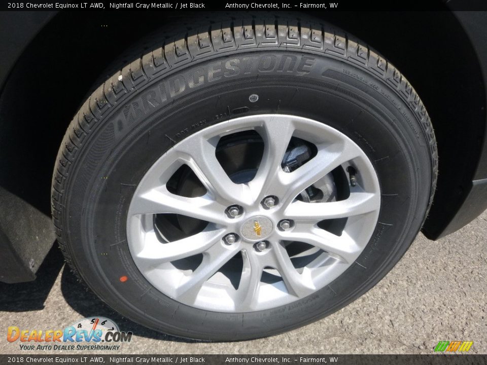 2018 Chevrolet Equinox LT AWD Nightfall Gray Metallic / Jet Black Photo #2