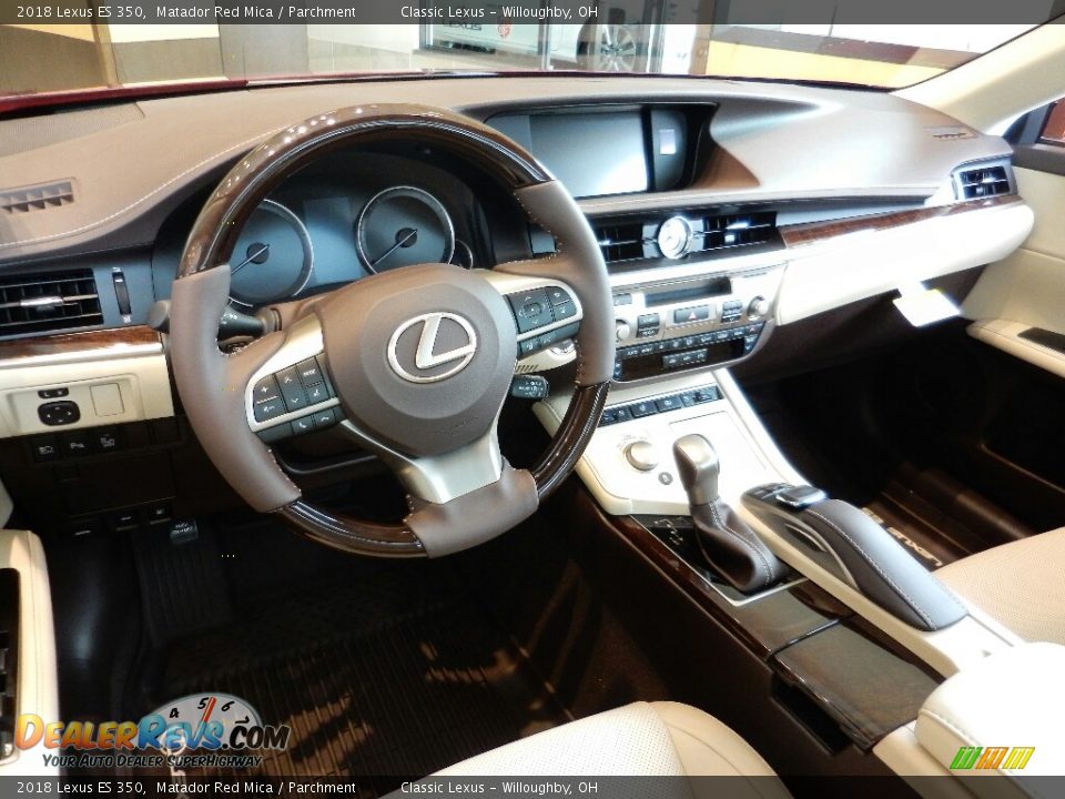 2018 Lexus ES 350 Matador Red Mica / Parchment Photo #3