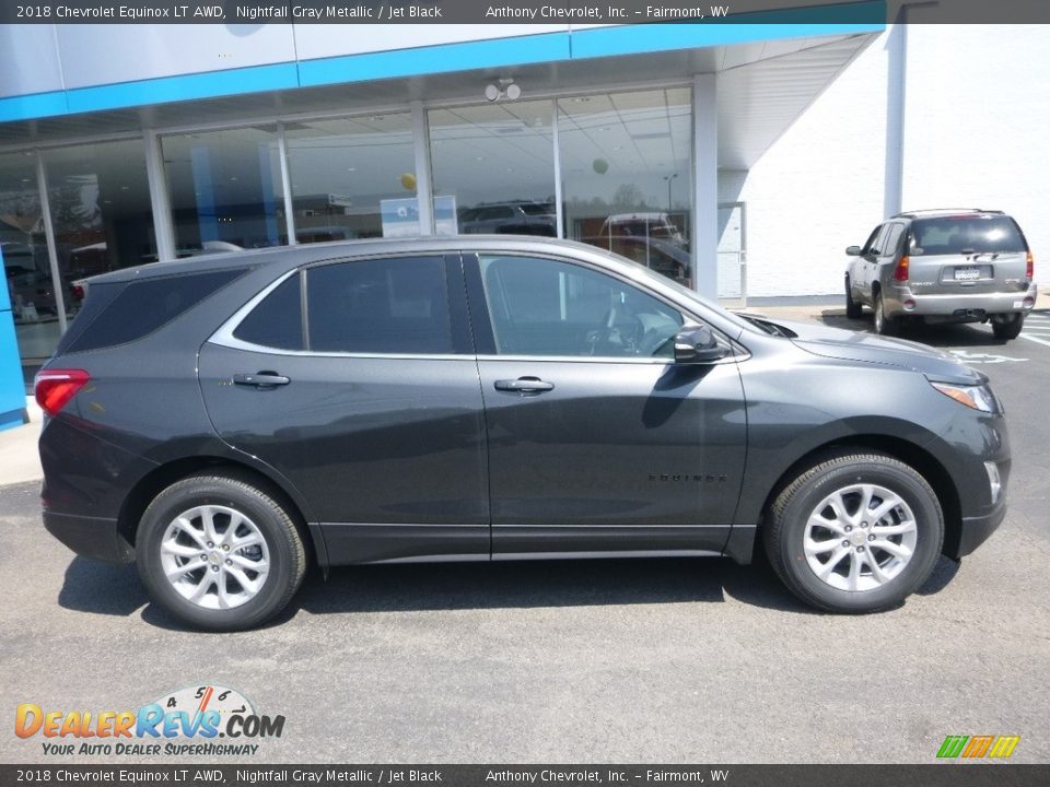 2018 Chevrolet Equinox LT AWD Nightfall Gray Metallic / Jet Black Photo #3