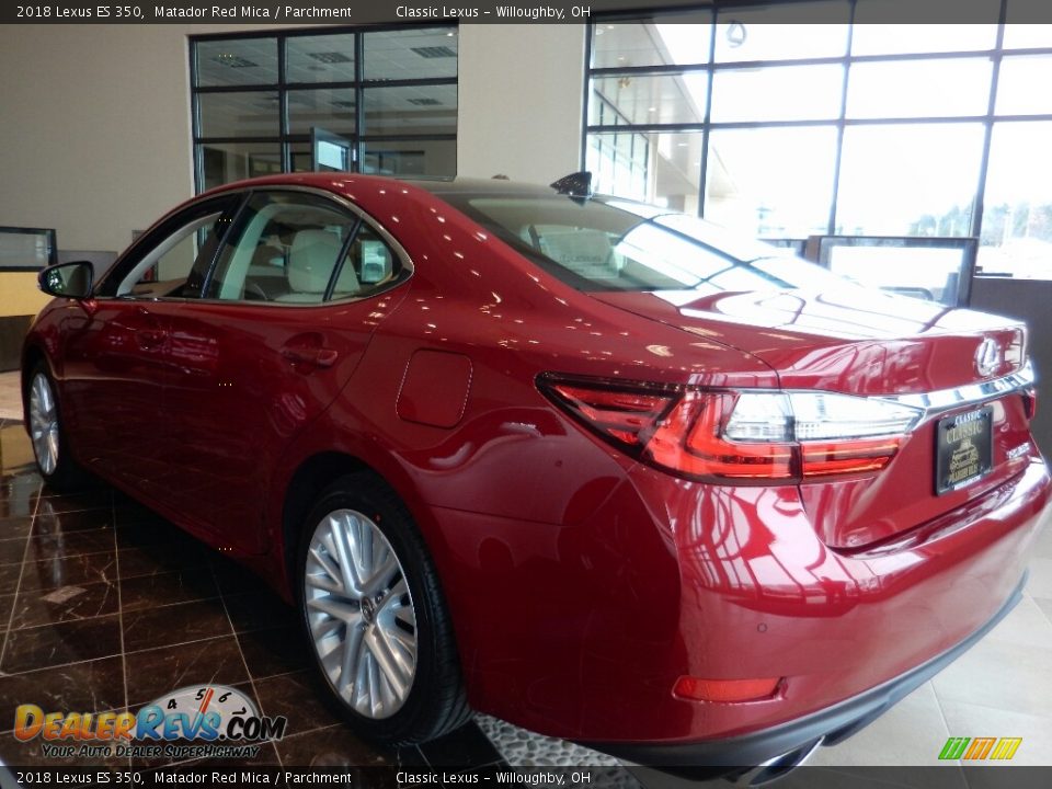 2018 Lexus ES 350 Matador Red Mica / Parchment Photo #5