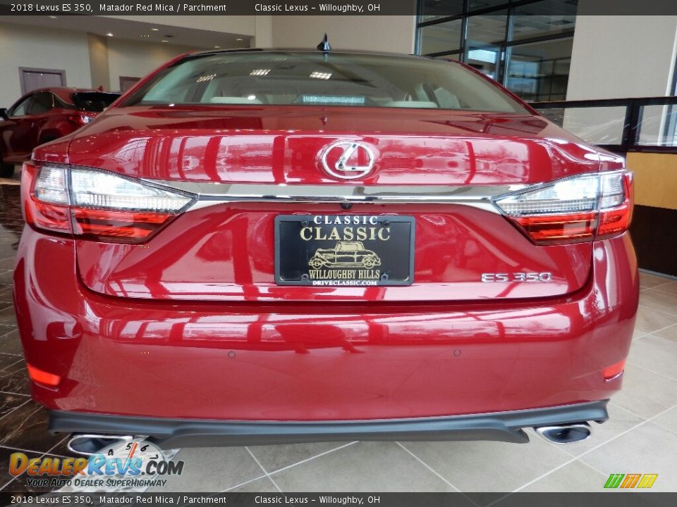 2018 Lexus ES 350 Matador Red Mica / Parchment Photo #6