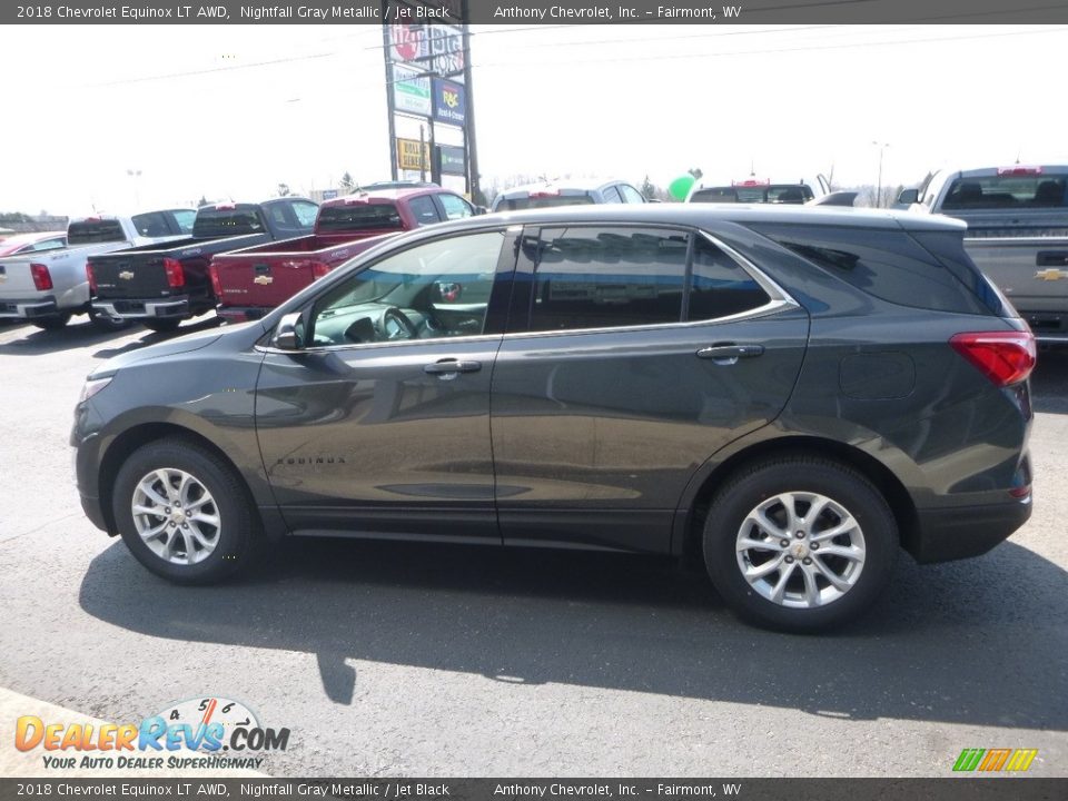 2018 Chevrolet Equinox LT AWD Nightfall Gray Metallic / Jet Black Photo #7