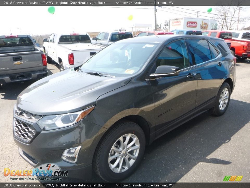 2018 Chevrolet Equinox LT AWD Nightfall Gray Metallic / Jet Black Photo #8