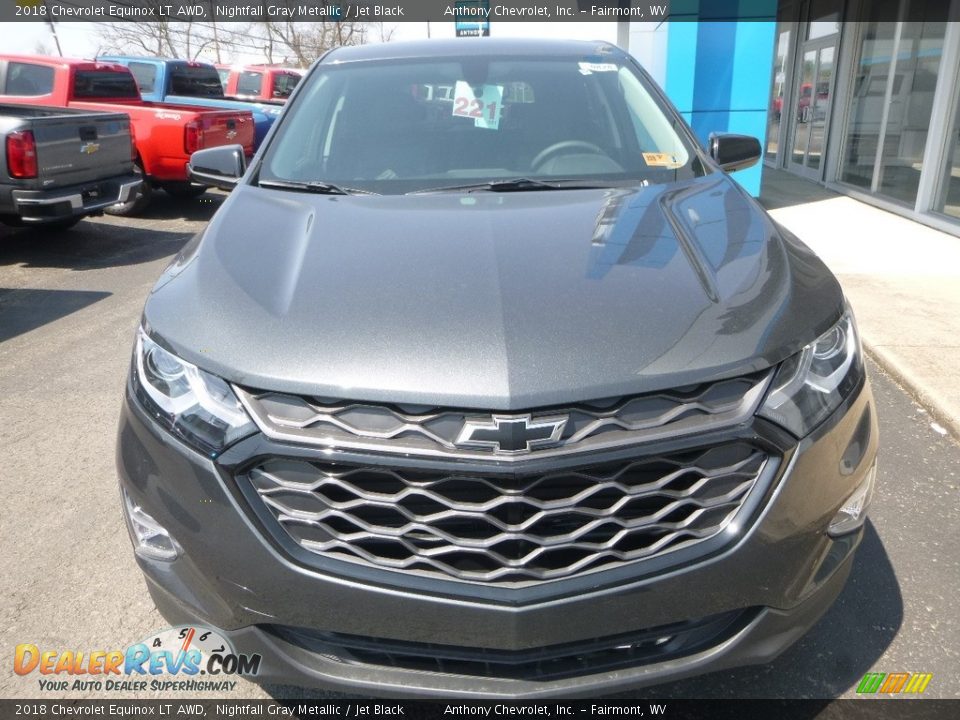 2018 Chevrolet Equinox LT AWD Nightfall Gray Metallic / Jet Black Photo #9