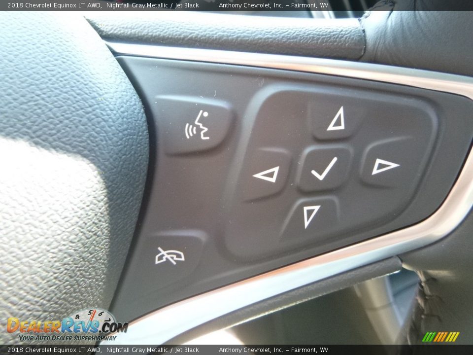 2018 Chevrolet Equinox LT AWD Nightfall Gray Metallic / Jet Black Photo #19