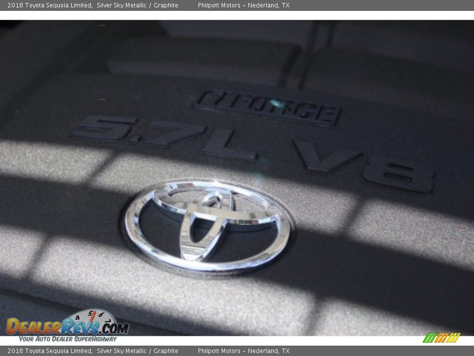 2018 Toyota Sequoia Limited Silver Sky Metallic / Graphite Photo #36