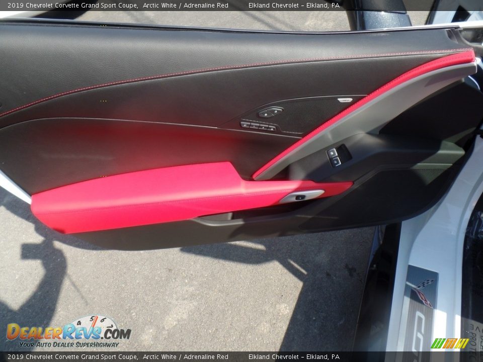 2019 Chevrolet Corvette Grand Sport Coupe Arctic White / Adrenaline Red Photo #18