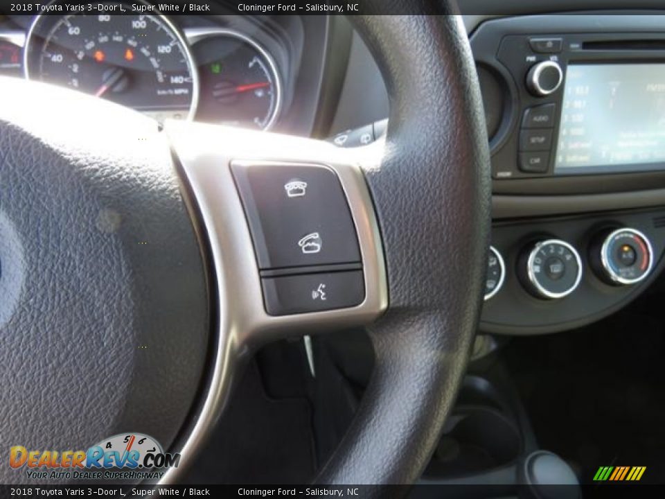 2018 Toyota Yaris 3-Door L Super White / Black Photo #12