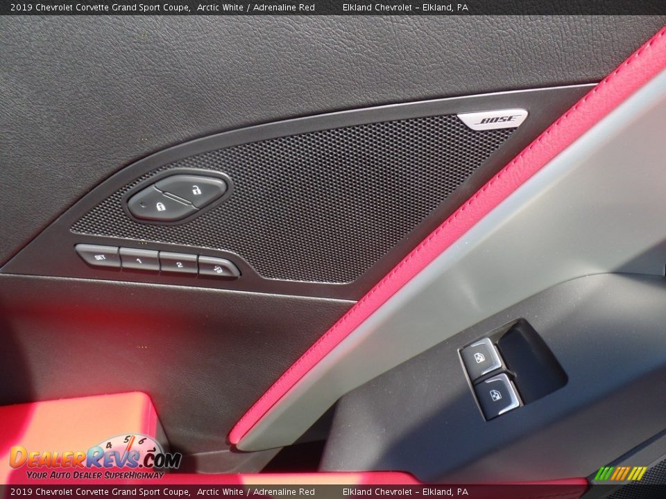 2019 Chevrolet Corvette Grand Sport Coupe Arctic White / Adrenaline Red Photo #19