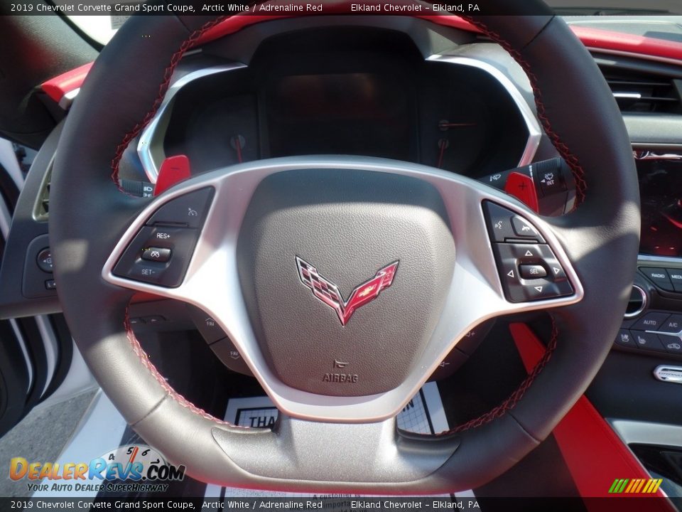 2019 Chevrolet Corvette Grand Sport Coupe Steering Wheel Photo #24