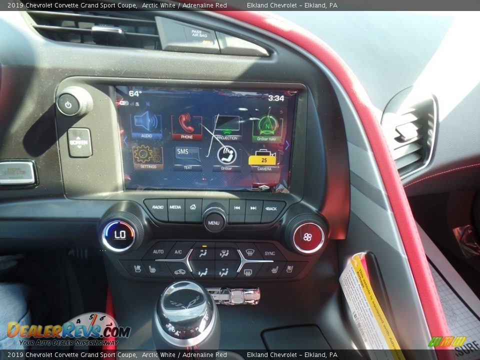 2019 Chevrolet Corvette Grand Sport Coupe Arctic White / Adrenaline Red Photo #30