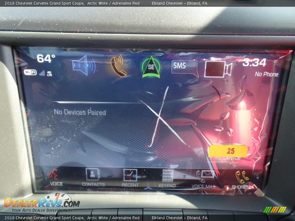 2019 Chevrolet Corvette Grand Sport Coupe Arctic White / Adrenaline Red Photo #33