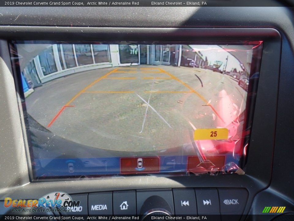 2019 Chevrolet Corvette Grand Sport Coupe Arctic White / Adrenaline Red Photo #34